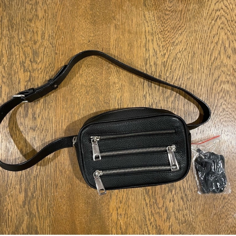Rebecca Minkoff Black Leather Belt Bag